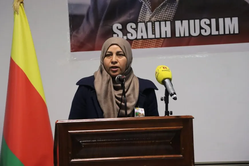 مراسم عزاء للشهيد صالح مسلم في قامشلو وديرك