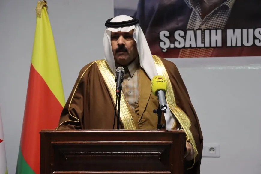 مراسم عزاء للشهيد صالح مسلم في قامشلو وديرك