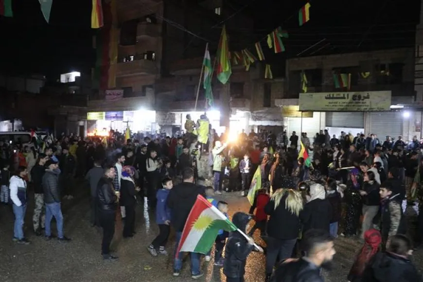 أهالي جل آغا وتربه سبيه والحسكة يوقدون شعلة نوروز