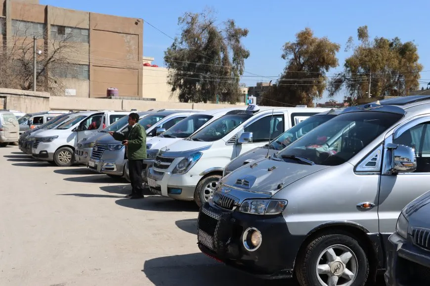 انطلاق أول رحلة من كراج قامشلو إلى تل كوجر بعد توقف دام شهرين