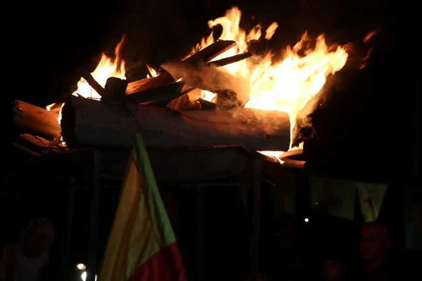 أهالي الحسكة وتل تمر وجل آغا  وكركي لكي يوقدون شعلة نوروز