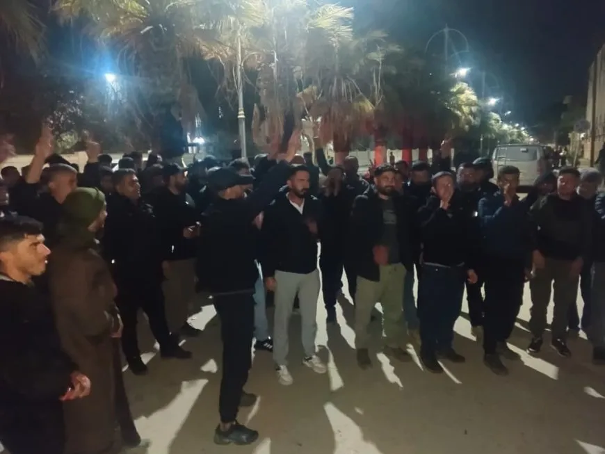تجمع أمام المحافظة في الحسكة على خلفية الاعتداء على الكرد في عفرين وحلب
