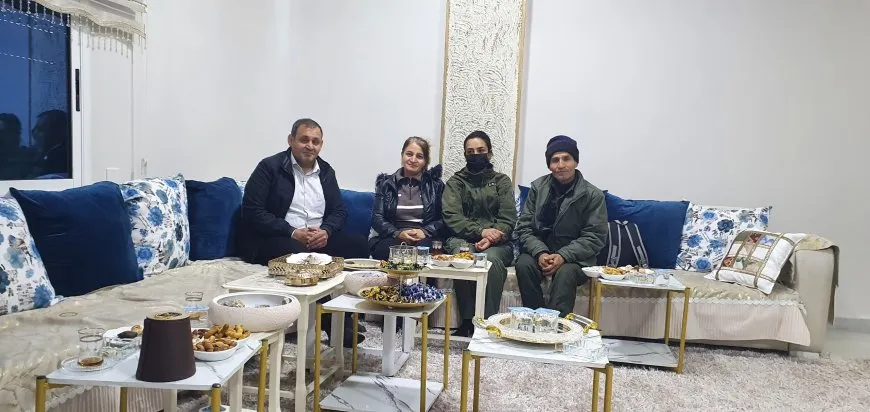بمناسبة عيد الفطر زيارة عوائل الشهداء في كركي لكي
