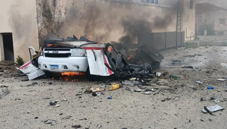 قتلى باستهداف إسرائيلي لسيارة إسعاف ومركز دفاع مدني في لبنان