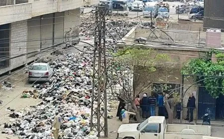 "جبال النفايات" تغزو العاصمة دمشق وريفها