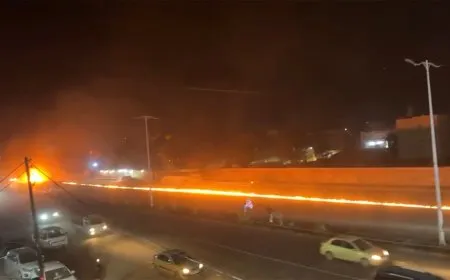 إصابات وأضرار مادية كبيرة إثر احتراق صهريج وقود بالحسكة