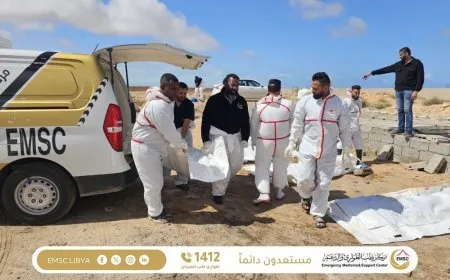 انتشال جثامين مهاجرين في سواحل ليبيا