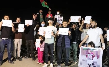 وقفة احتجاجية في الحسكة للمطالبة بإطلاق سراح الأسرى
