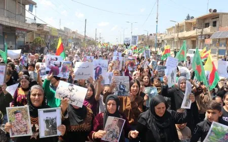 مظاهرة في كركي لكي للمطالبة بالإفراج عن الأسرى