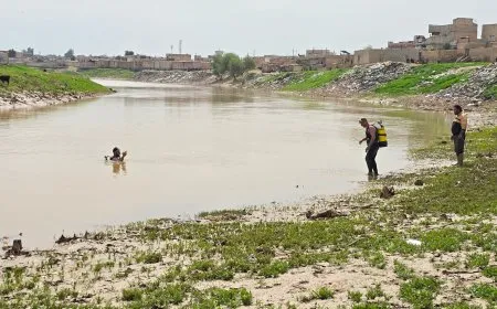 عملية البحث جارية عن الطفل الغريق في الحسكة