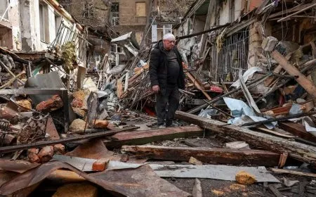 إصابة 10 أشخاص في هجوم روسي بمسيّرات على أوكرانيا