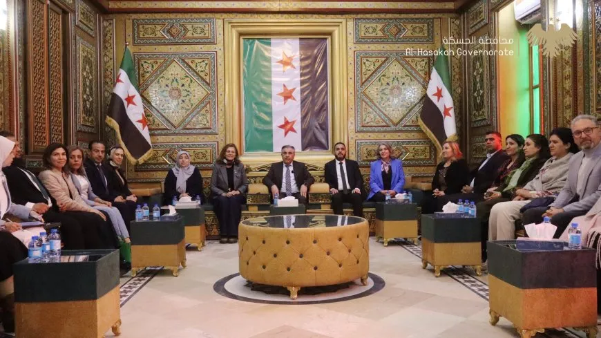محافظ الحسكة يستقبل وزيرة الشؤون الاجتماعية والعمل في الحكومة المؤقتة 