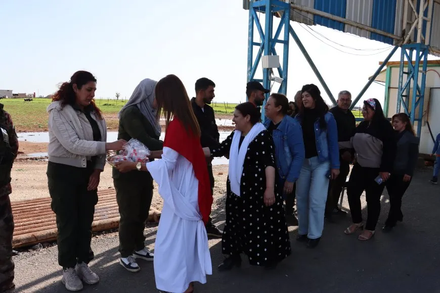 إشعال "چرا" وتوزيع البيض الملون عشية رأس السنة الإيزيدية