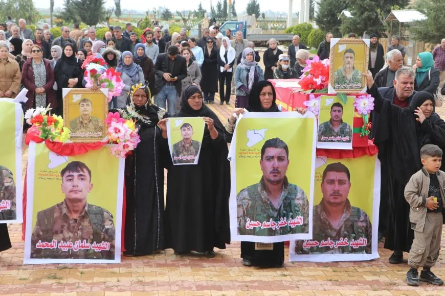 تشييع جثمان شهيد ومراسم غيابية لآخر في الحسكة