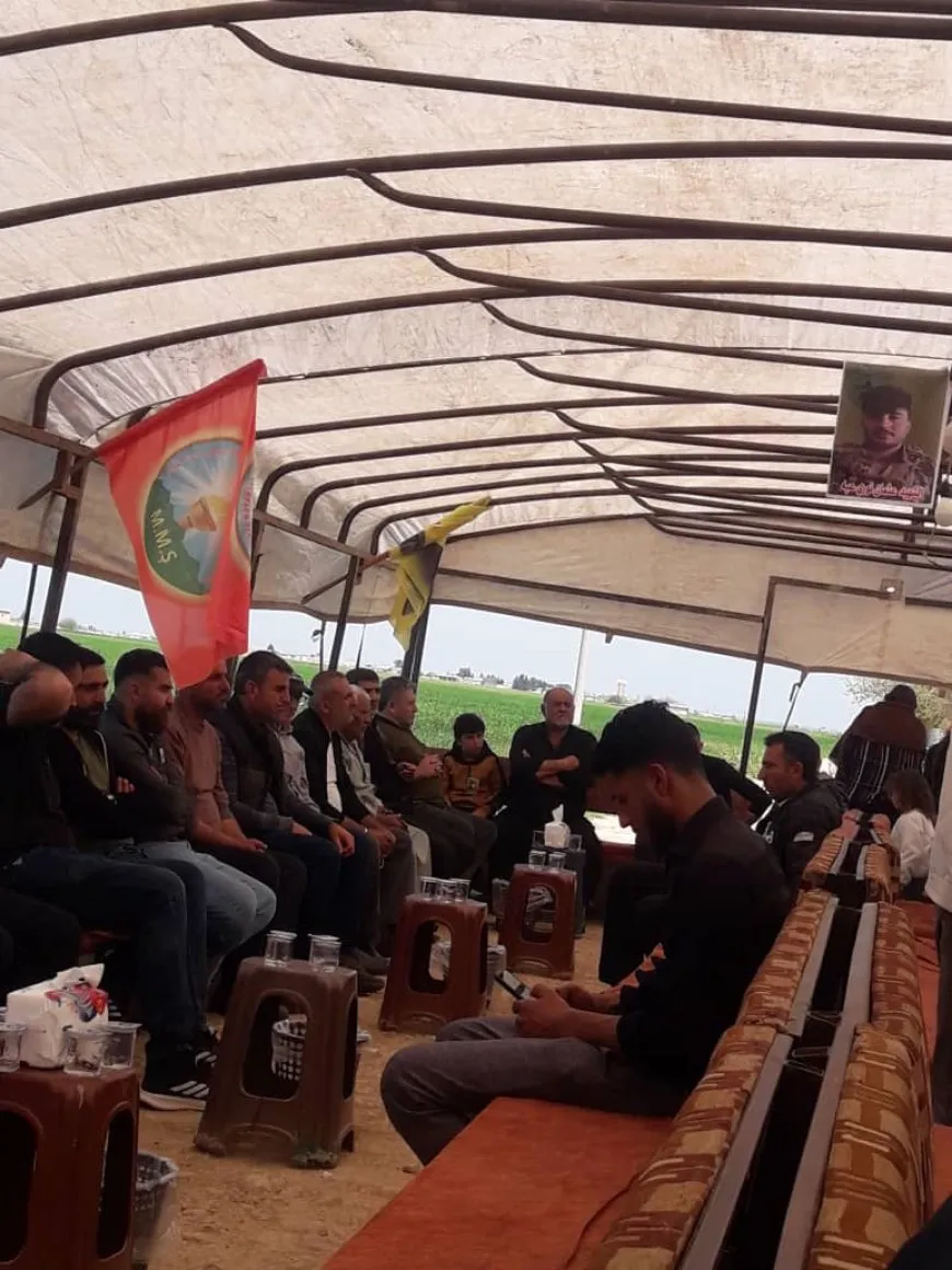 تشييع جثماني مقاتلين من قوات سوريا الديمقراطية في عامودا