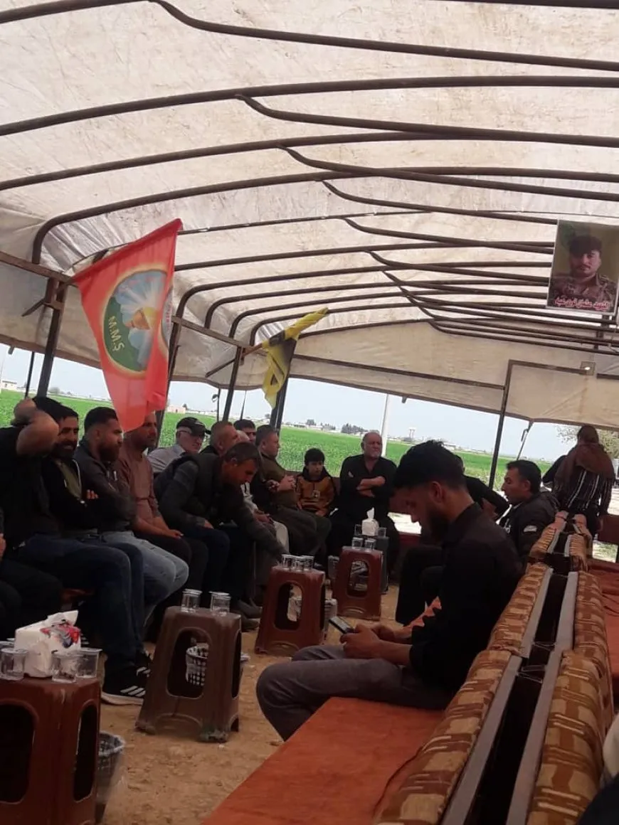 تشييع جثماني مقاتلين من قوات سوريا الديمقراطية في عامودا