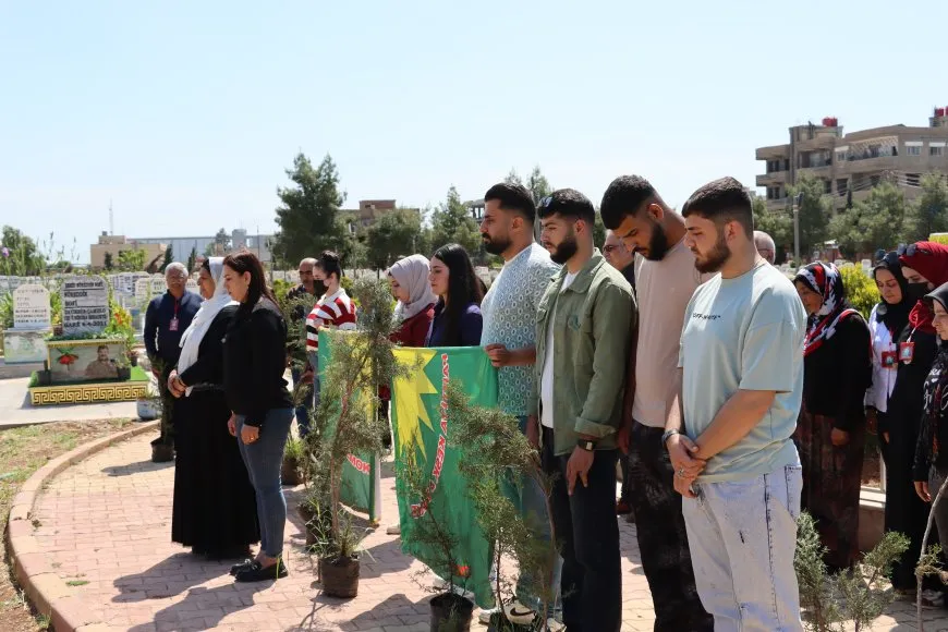 حزب الخضر يزرع 150 شجرة في قامشلو ضمن مبادرات بيئية