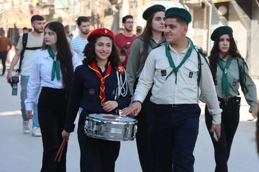 استقبال جماهيري حاشد لقداسة البطريرك مار أغناطيوس أفرام الثاني في مدينة قامشلو