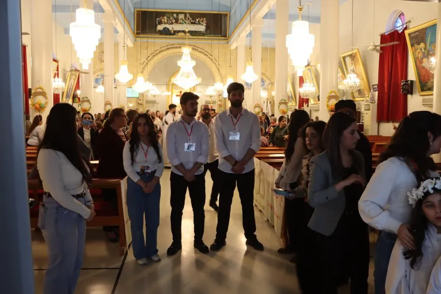 استقبال جماهيري حاشد لقداسة البطريرك مار أغناطيوس أفرام الثاني في مدينة قامشلو