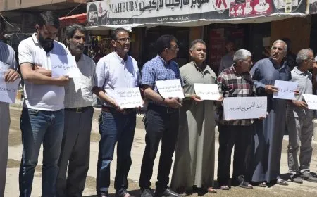 مزارعو الدرباسية يحتجون على سعر شراء القمح