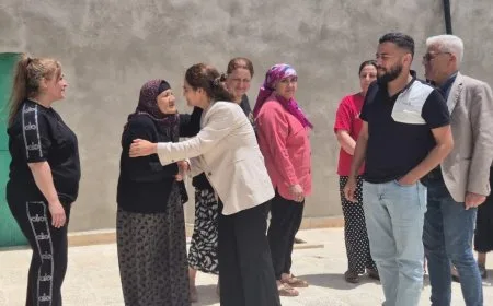 إلهام أحمد تُجري زياراتٍ للعائدين إلى عفرين بمناسبة عيد الأضحى