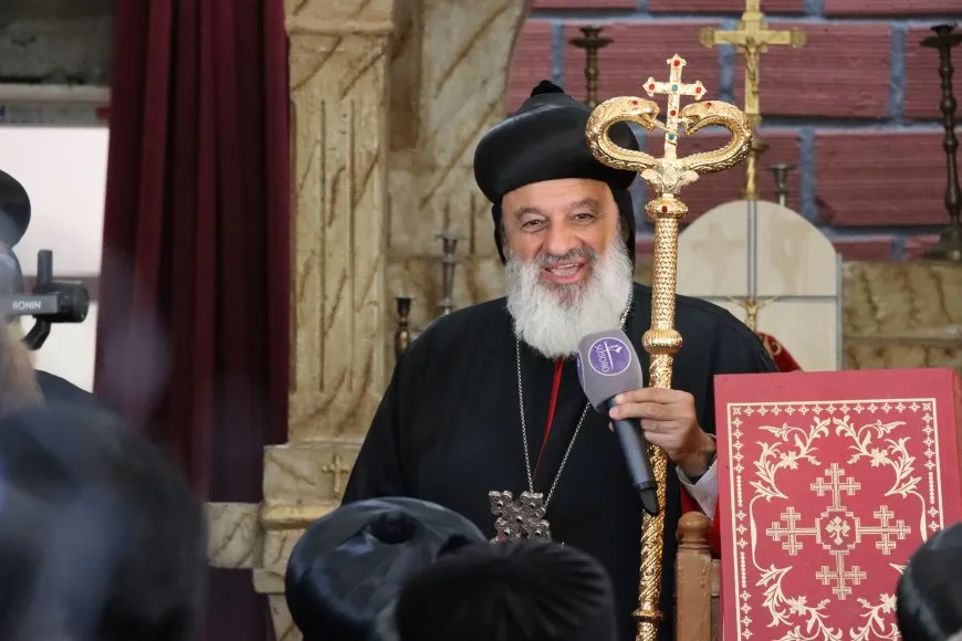 البطريرك مار أغناطيوس يزور عامودا ويدعو للحفاظ على التآخي والعيش المشترك