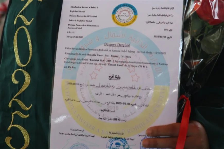 تخريج 74 طالباً وطالبة من معهد إعداد المعلمين بمدينة الحسكة