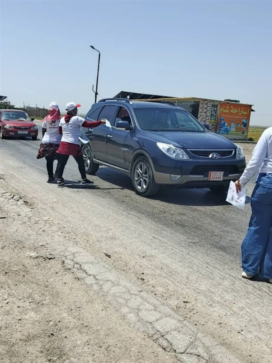 حملة توعوية بمخاطر الحرائق والحفاظ على المحاصيل الزراعية في الحسكة