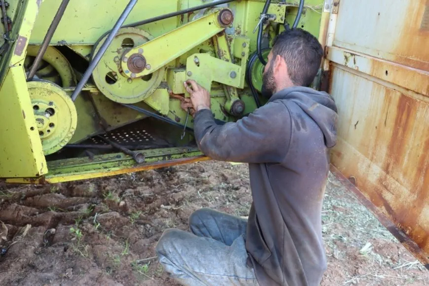 الحصادات في كوباني جاهزة للعمل