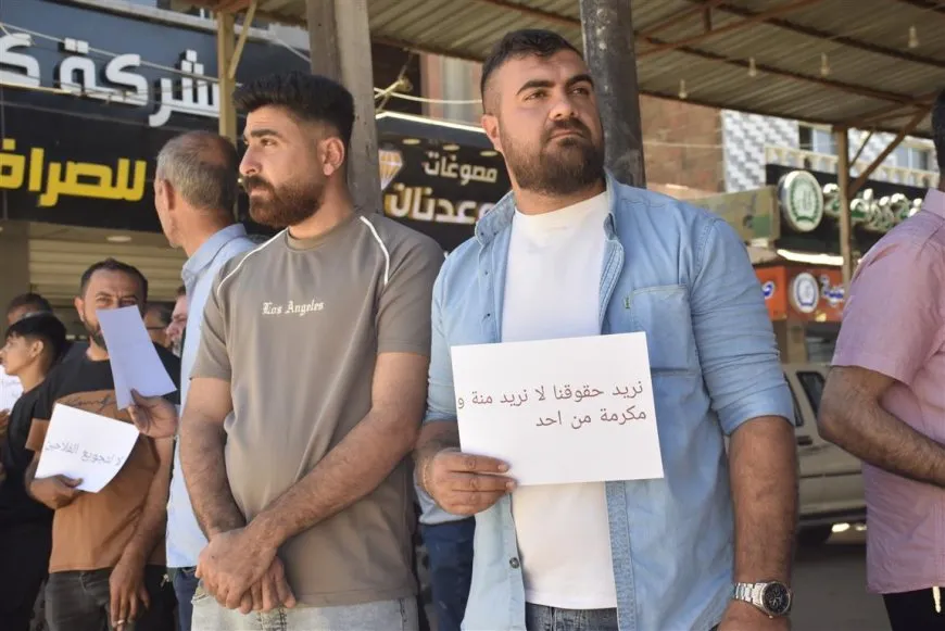 مزارعو الدرباسية يحتجون على سعر شراء القمح