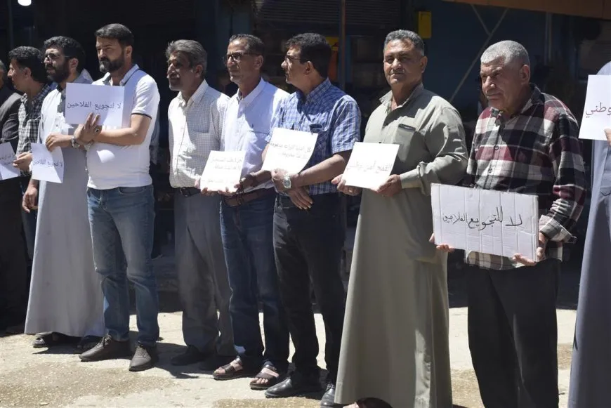 مزارعو الدرباسية يحتجون على سعر شراء القمح
