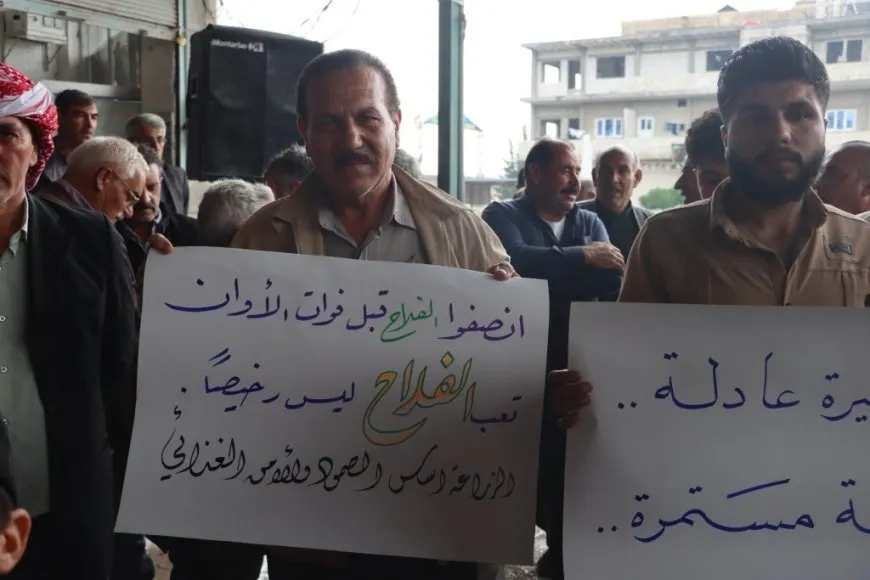 وقفات احتجاجية في الحسكة وقامشلو وديرك وكوباني رفضاً لتسعيرة القمح