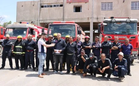 فوج إطفاء قامشلو يستنفر فرقه ويوزعها على 22 نقطة لحماية المحاصيل الزراعية