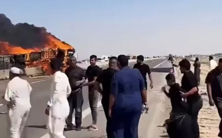 مصرع وإصابة العشرات في حادث سير على طريق البصرة – ذي قار في العراق