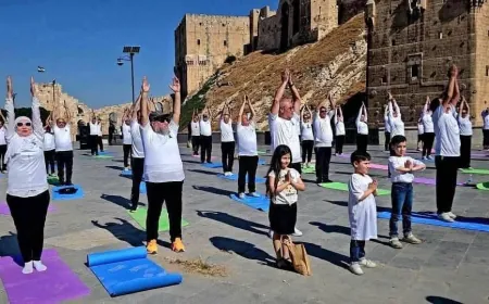 الهند تنظّم فعاليات يوغا لكبار السن في سوريا
