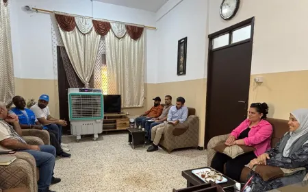وفد أممي يزور تل تمر لبحث أوضاع اللاجئين والنازحين وآليات دعم مراكز الإيواء