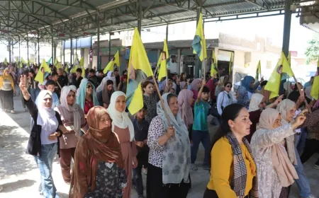 مسيرة جماهيرية في كوباني للمطالبة بالحرية الجسدية للقائد عبد الله أوجلان