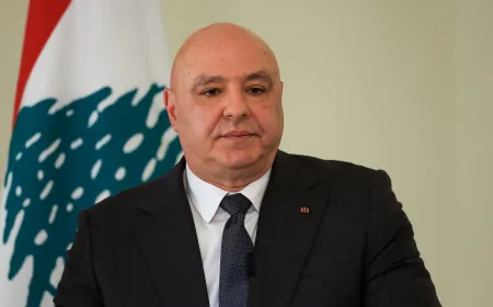 الرئيس اللبناني يبحث مع فانس تثبيت وقف إطلاق النار