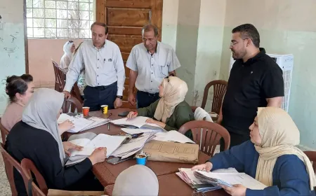 مدير تربية الحسكة يتفقد مراكز تصحيح شهادة التعليم الأساسي