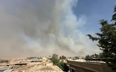 إصابة مقاتل من لواء ديرك أثناء إخماد حريق في محاصيل زراعية بريف ديرك
