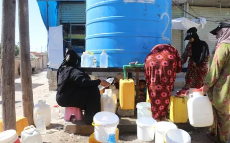 نساء الحسكة يواجهن لهيب الصيف ومعاناة شح المياه بانتظار إعادة تشغيل محطة علوك
