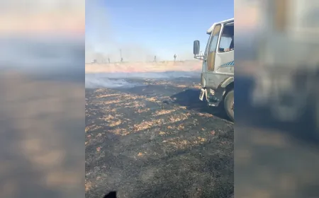 إخماد حريقين في محصول القمح والفراز بريف الدرباسية
