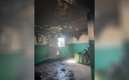 مجهولون يضرمون النار في مقام الشيخ ناصر الحكيم بريف حمص