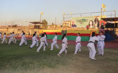 انطلاق مهرجان الشهيدة زيلان السادس في مدينة قامشلو بتقديم عروض رياضية