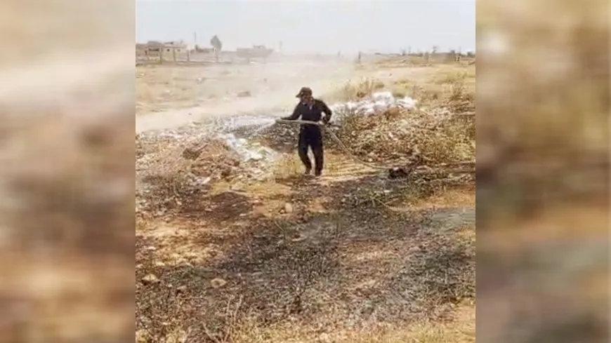إخماد حريق في الحسكة قبل امتداده إلى الأراضي الزراعية
