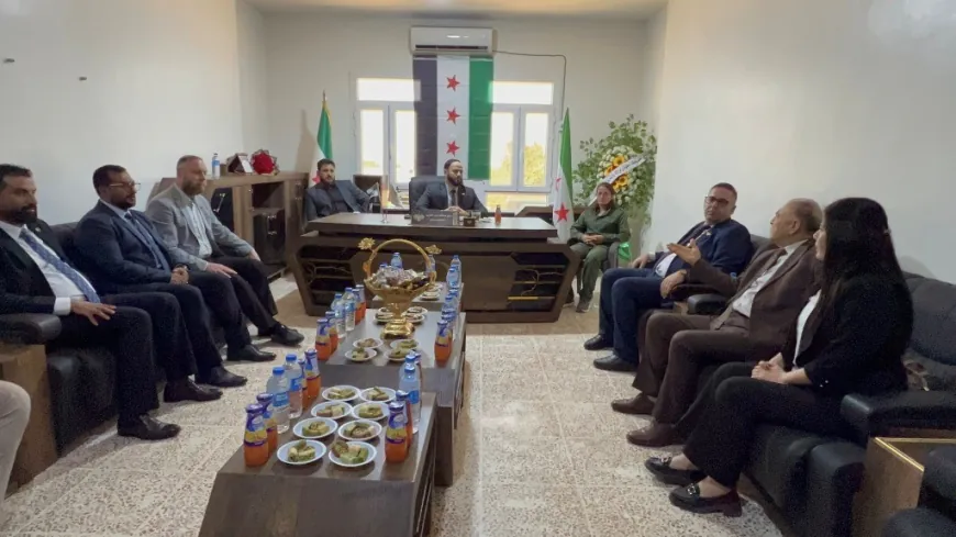 محافظ حلب يبحث مع إدارة كوباني عدة ملفات خدمية واجتماعية