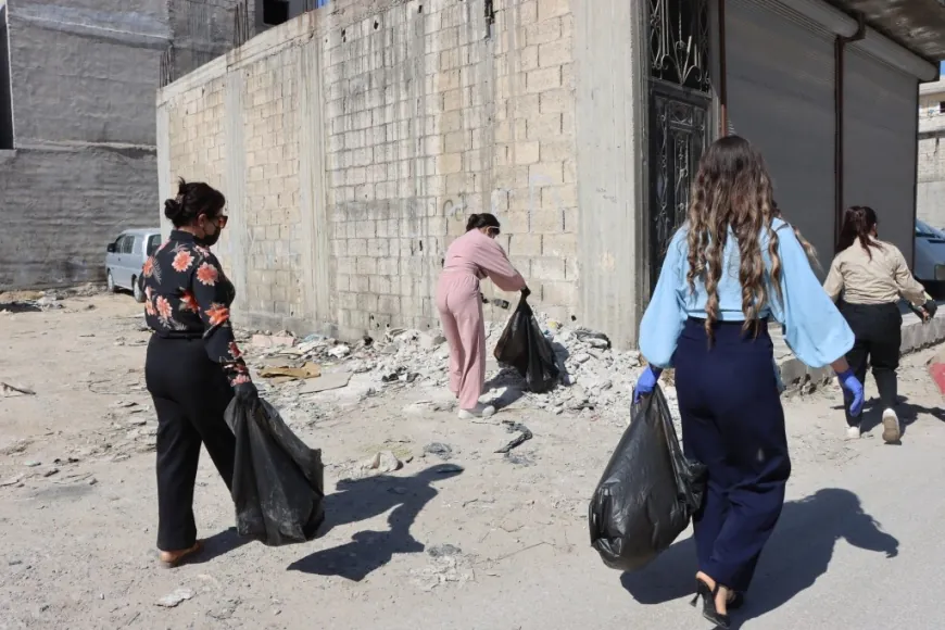 بلدية كوباني تقوم بأعمال نظافة شاملة في المدينة
