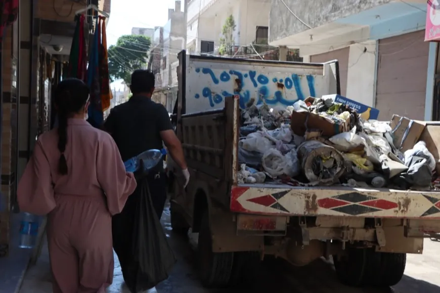 بلدية كوباني تقوم بأعمال نظافة شاملة في المدينة