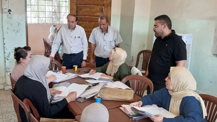 مدير تربية الحسكة يتفقد مراكز تصحيح شهادة التعليم الأساسي
