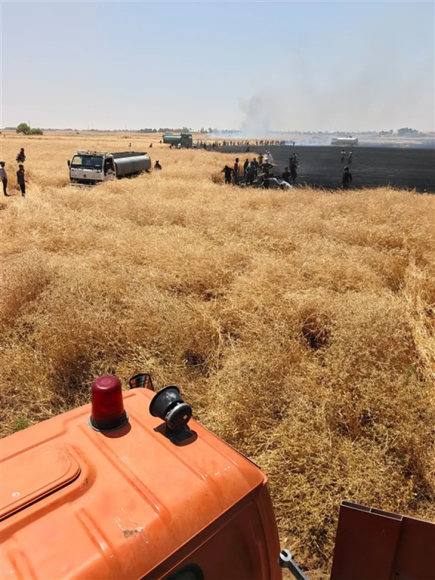 33,016 دونماً من الأراضي الزراعية التهمتها الحرائق منذ بداية موسم الحصاد